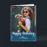 Happy Birthday Selfie Custom Name Confetti Card<br><div class="desc">Happy birthday card,  confetti overlays,  and text with custom name option. Inside text is all adjustable. Great for any birthday.
Just pick your favorite photos and have fun designing your custom birthday card.</div>