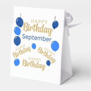 Happy birthday September birthdays Favour Box