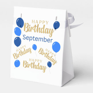 Happy birthday September birthdays Favour Box