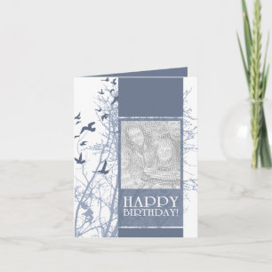 happy birthday (silhouscreen) card