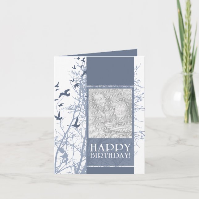 happy birthday (silhouscreen) card (Front)