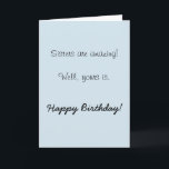 Happy Birthday Sister Amazing  Humour Funny Card<br><div class="desc">This design was created though digital art. It may be personalized in the area provide or customizing by choosing the click to customize further option and changing the name, initials or words. You may also change the text colour and style or delete the text for an image only design. Contact...</div>