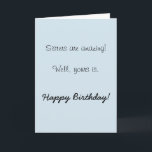 Happy Birthday Sister Amazing  Humour Funny Card<br><div class="desc">This design was created though digital art. It may be personalized in the area provide or customizing by choosing the click to customize further option and changing the name, initials or words. You may also change the text colour and style or delete the text for an image only design. Contact...</div>