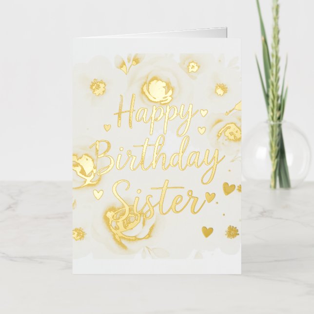 Happy birthday sister cards  (Front)