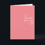 Happy Birthday Sister minimalistic Simple  Card<br><div class="desc">This design may be personalized by choosing the Edit Design option. You may also transfer onto other items. Contact me at colorflowcreations@gmail.com or use the chat option at the top of the page if you wish to have this design on another product or need assistance. See more of my designs...</div>