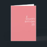 Happy Birthday Sister minimalistic Simple  Card<br><div class="desc">This design may be personalized by choosing the Edit Design option. You may also transfer onto other items. Contact me at colorflowcreations@gmail.com or use the chat option at the top of the page if you wish to have this design on another product or need assistance. See more of my designs...</div>
