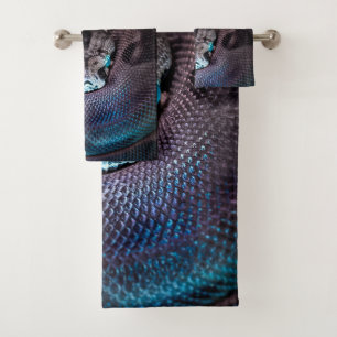 Happy Birthday Snake Blanket Bath Towel Set