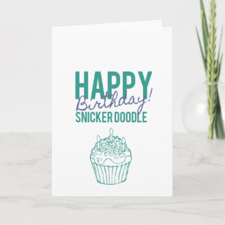 Happy Birthday Snickerdoodle Card