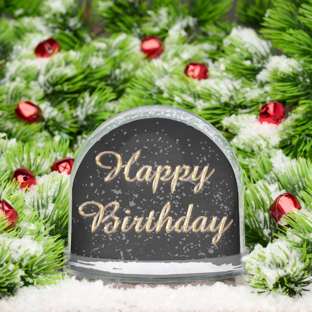 Happy Birthday Snow Globe (Christmas)