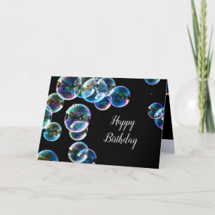 Happy Birthday Soap Bubble Custom Card