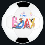 Happy Birthday Soccer Ball Gift Baby Bears Party<br><div class="desc">Happy Birthday Soccer Ball - Baby Bears Party Celebration Fun Drawing Cute Bear - Choose / Add Your Unique Text / Name / Year / Colour - Make Your Special Gift - Resize and move or remove and add elements / image with customization tool ! - Drawing and Design by...</div>
