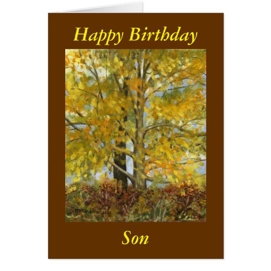 "Happy Birthday Son" Card