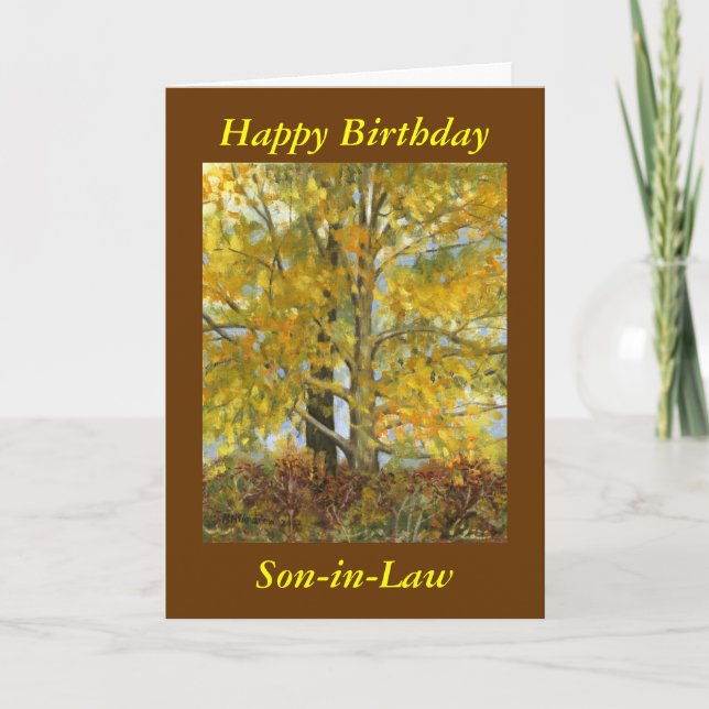 "Happy Birthday Son-in-Law" Card (Front)