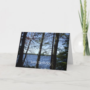 Happy Birthday Son-Water tree Scene Card