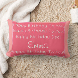Happy Birthday Song Pillow