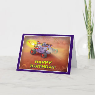 Happy Birthday Space style 003 Card