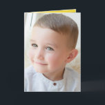 Happy Birthday special Grandson grey photo Card<br><div class="desc">Replace the photo on the front.
Add your message inside.
Happy Birthday special Grandson.
Inside designed in grey and yellow.</div>