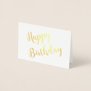 Happy Birthday Special Occasion Custom Greeting Foil Card