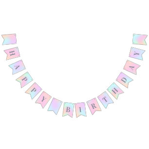 Happy Birthday Spring Colours Bunting Flags