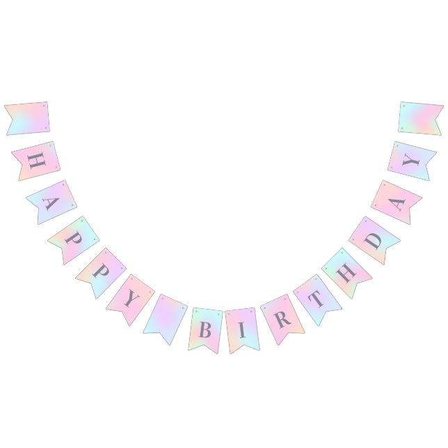 Happy Birthday Spring Colours Bunting Flags (All)