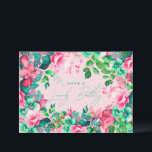 Happy Birthday Spring Summer Garden Floral Blush Card<br><div class="desc">A modern and beautiful birthday card featuring a romantic garden floral design. Perfect for any age birthday.</div>