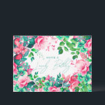 Happy Birthday Spring Summer Garden Floral Card<br><div class="desc">A modern and beautiful birthday card featuring a romantic garden floral design. Perfect for any age birthday.</div>