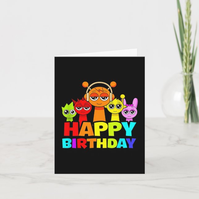 Happy Birthday Sprunky! _ Oren Simon Pinki Raddy O Card (Front)
