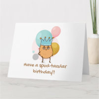 Happy Birthday Spud Potato Funny Birthday 