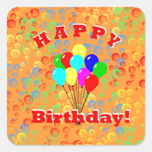 Happy Birthday! Square Sticker