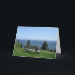 Happy Birthday-St George Bench Card<br><div class="desc">A scenic picture with a birthday greeting inside. Editable</div>