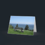 Happy Birthday-St George Bench Card<br><div class="desc">A scenic picture with a birthday greeting inside. Editable</div>