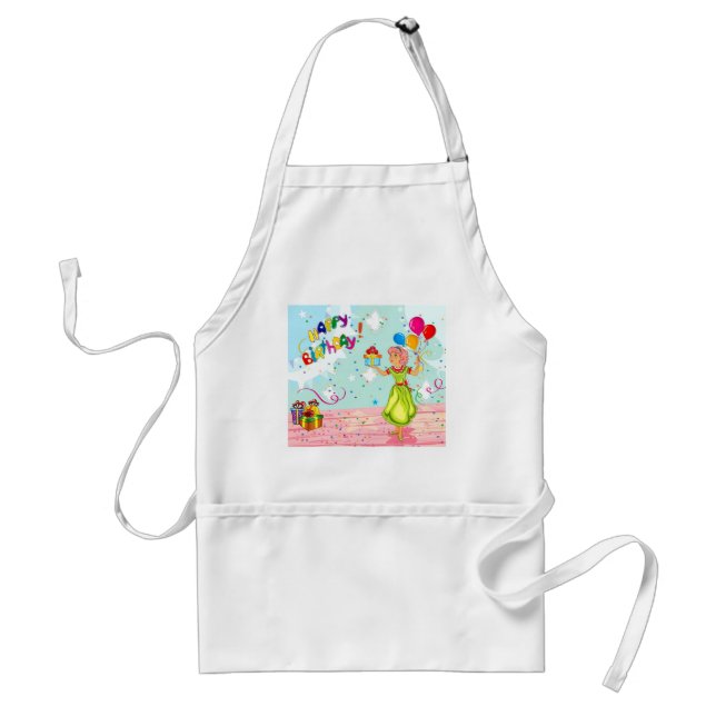Happy Birthday Standard Apron (Front)