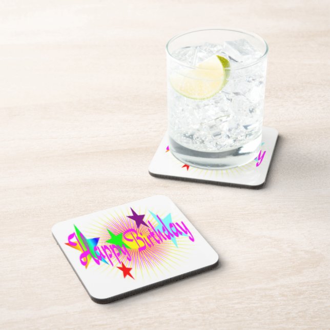 " HAPPY BIRTHDAY " STARS COASTER (Right Side)