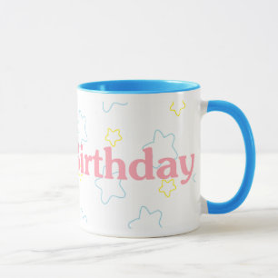 Happy Birthday Stars Mug