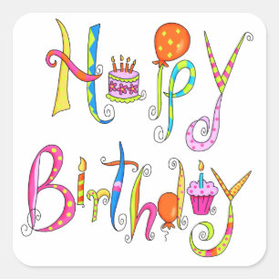 Happy Birthday  Sticker