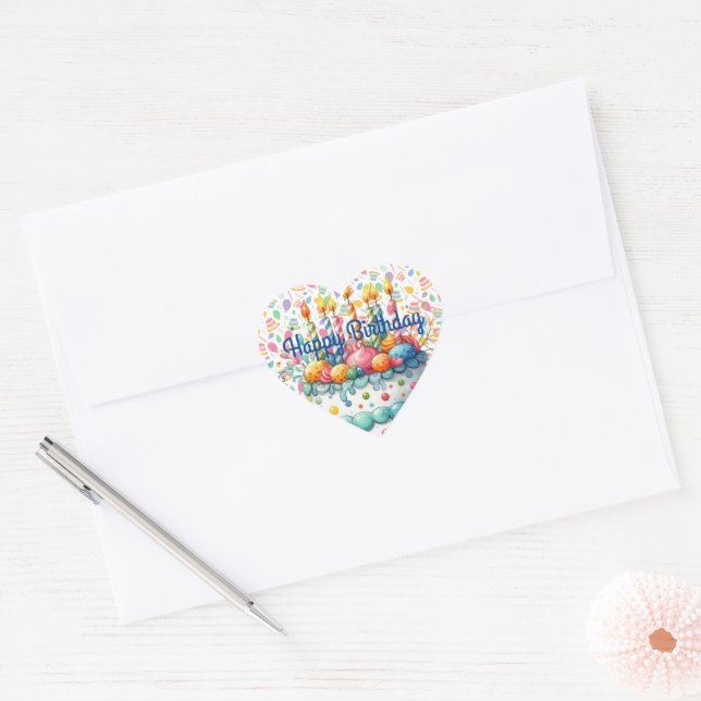 Happy Birthday Sticker (Envelope)