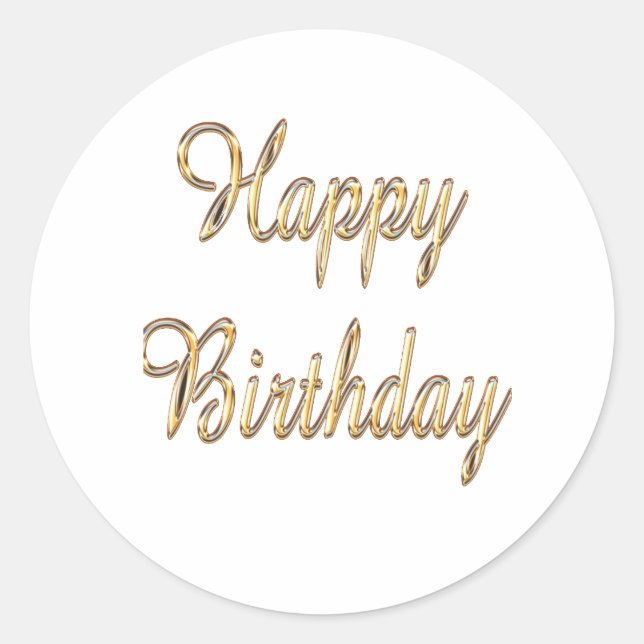 Happy Birthday sticker (Front)