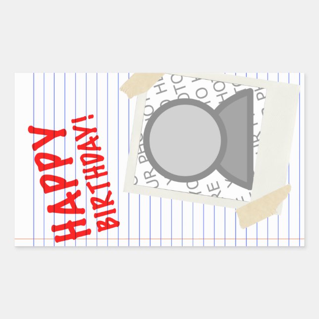 happy birthday sticker (Front)