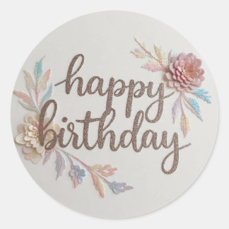Happy birthday sticker 