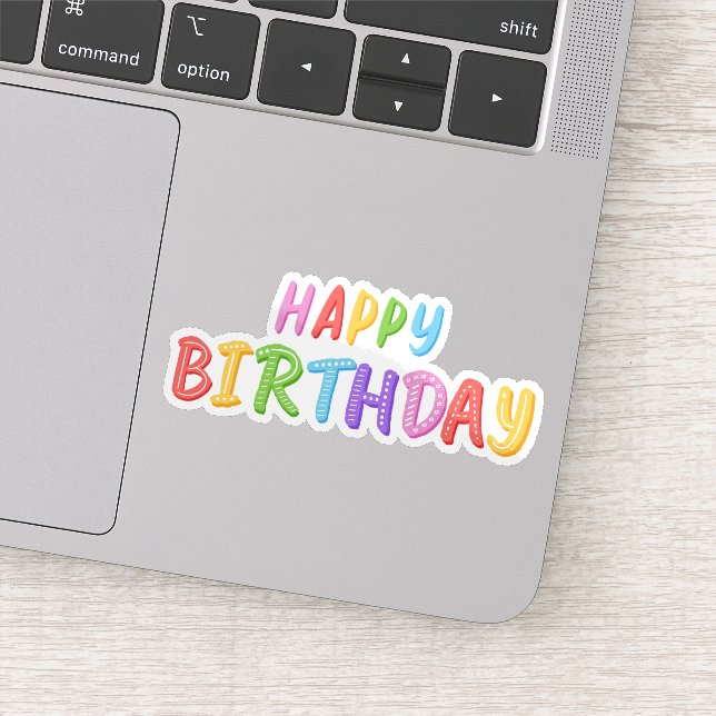 Happy birthday sticker  (Detail)