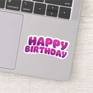 Happy birthday sticker 