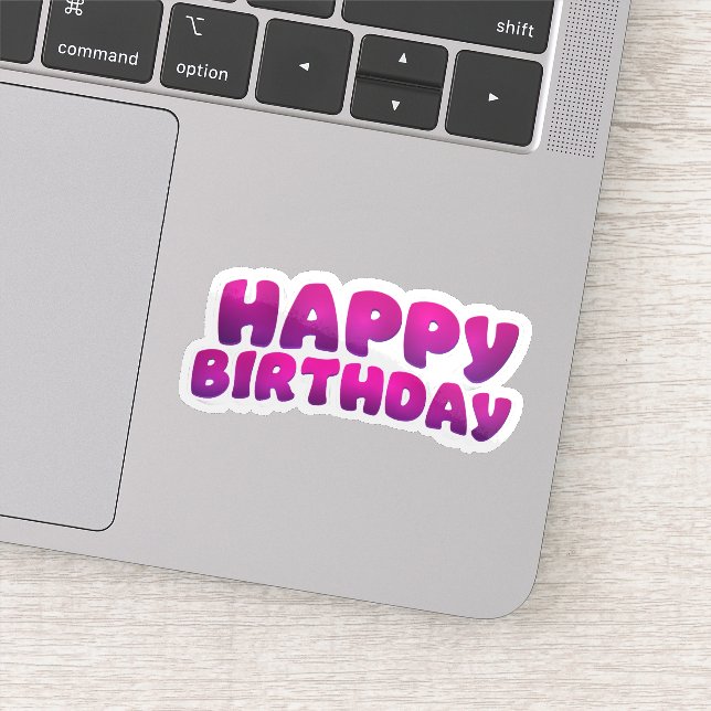 Happy birthday sticker  (Detail)