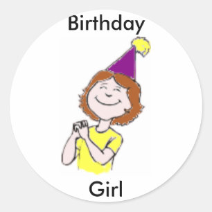 Happy birthday ! sticker, for sale ! classic round sticker