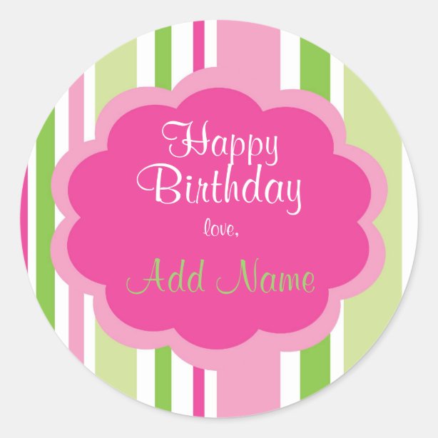 Birthday Girl Happy Birthday Stickers Zazzle CA