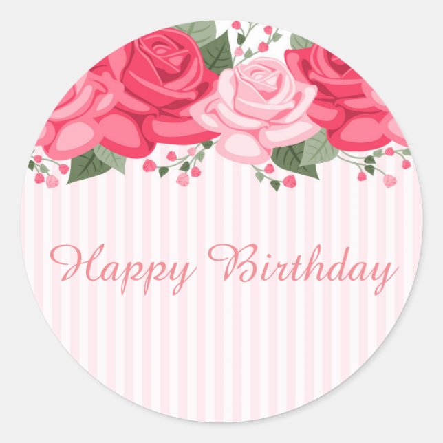 Happy Birthday Stickers (Front)