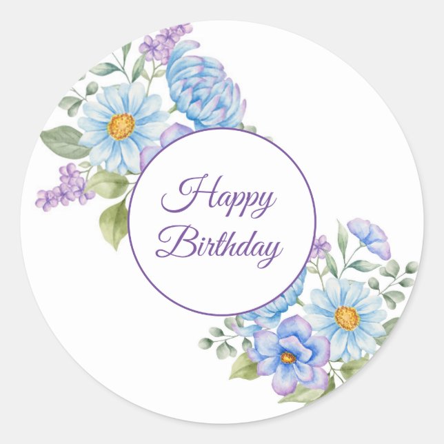 Happy Birthday Stickers (Front)