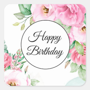 Happy Birthday Stickers