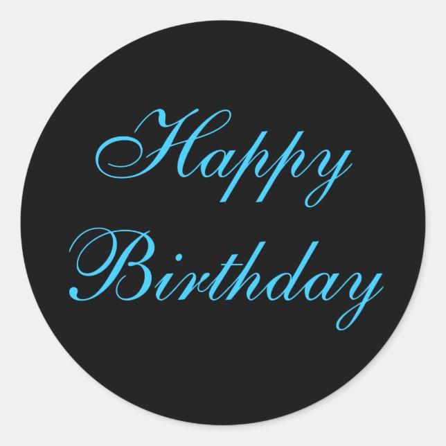 Happy Birthday Stickers (Front)