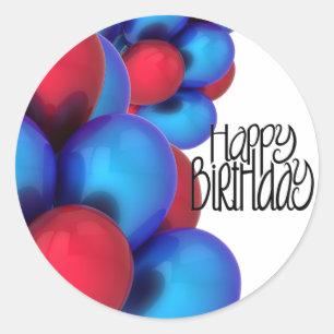 Happy Birthday Stickers and Envelope Seals