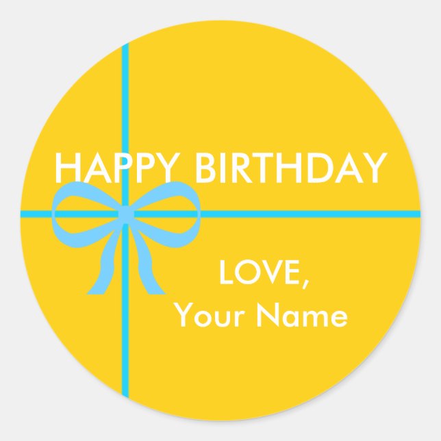 HAPPY BIRTHDAY STICKERS - Customized (Front)